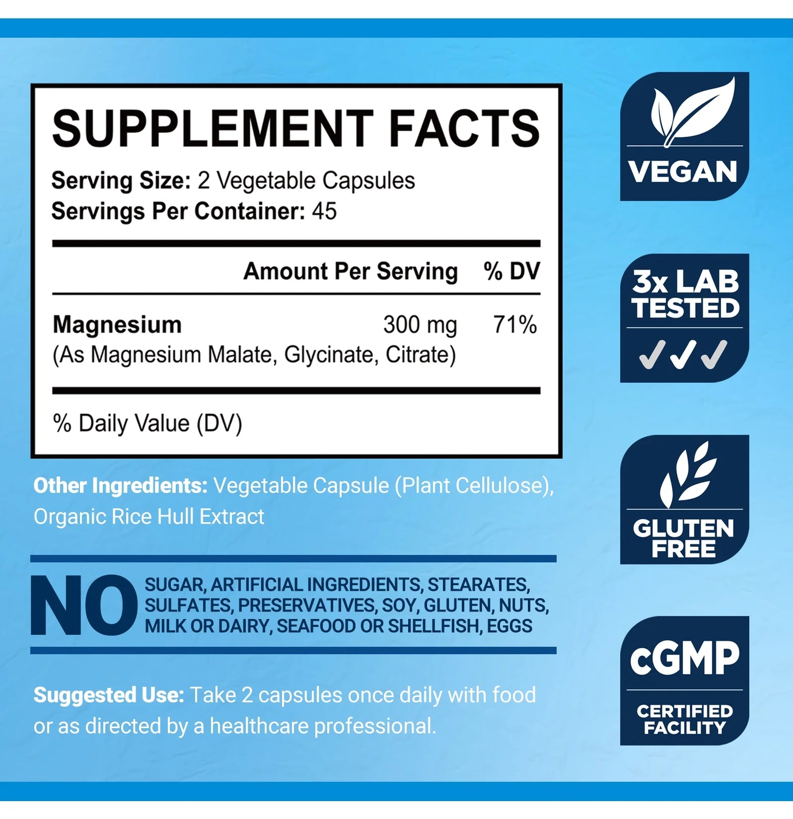 BioEmblem Triple Magnesium Glycinate Malate Citrate with Antarctic Krill Oil I413