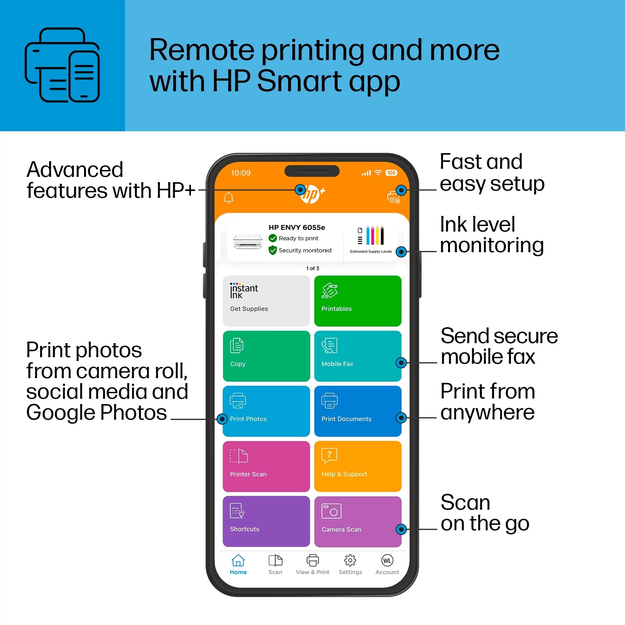 Wireless Color Inkjet Printer All-in-One k7