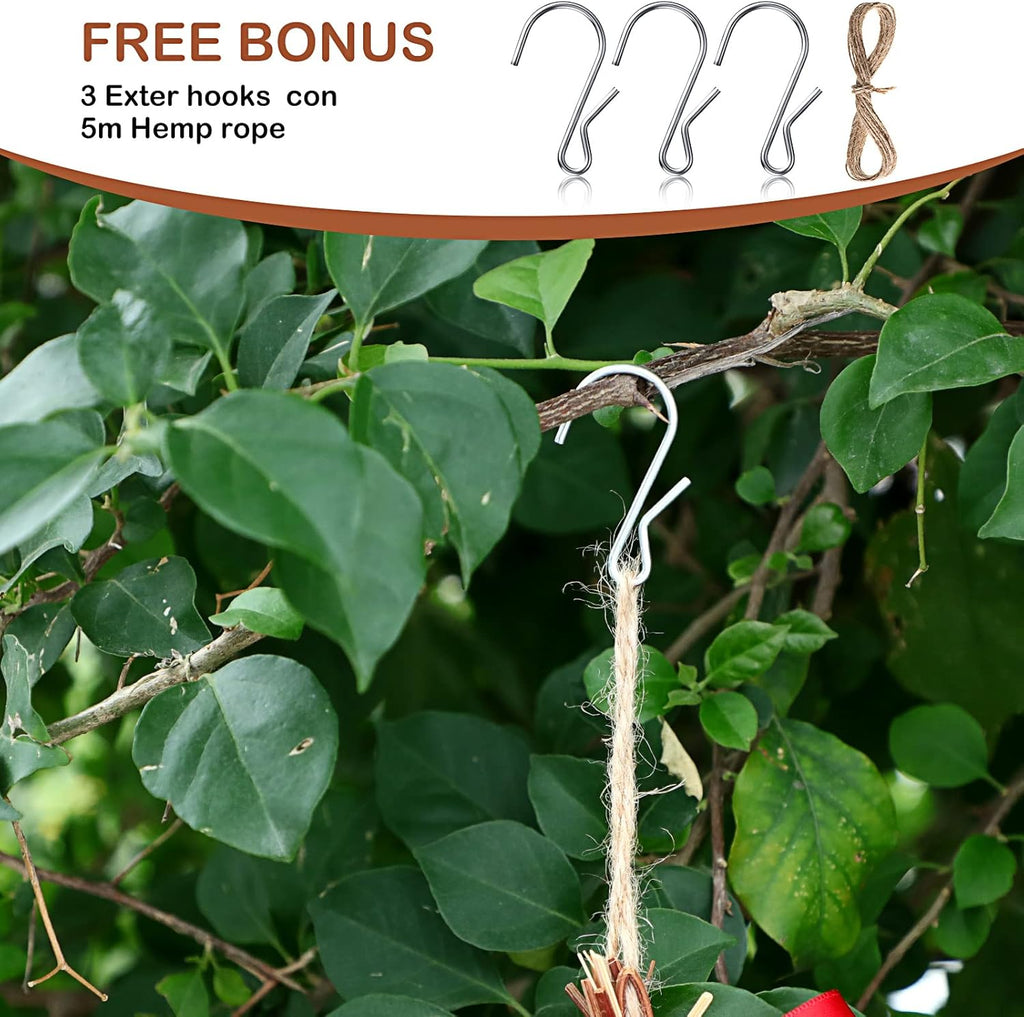 Hummingbird Nest House for Outside Hanging with Coconut Fiber m7