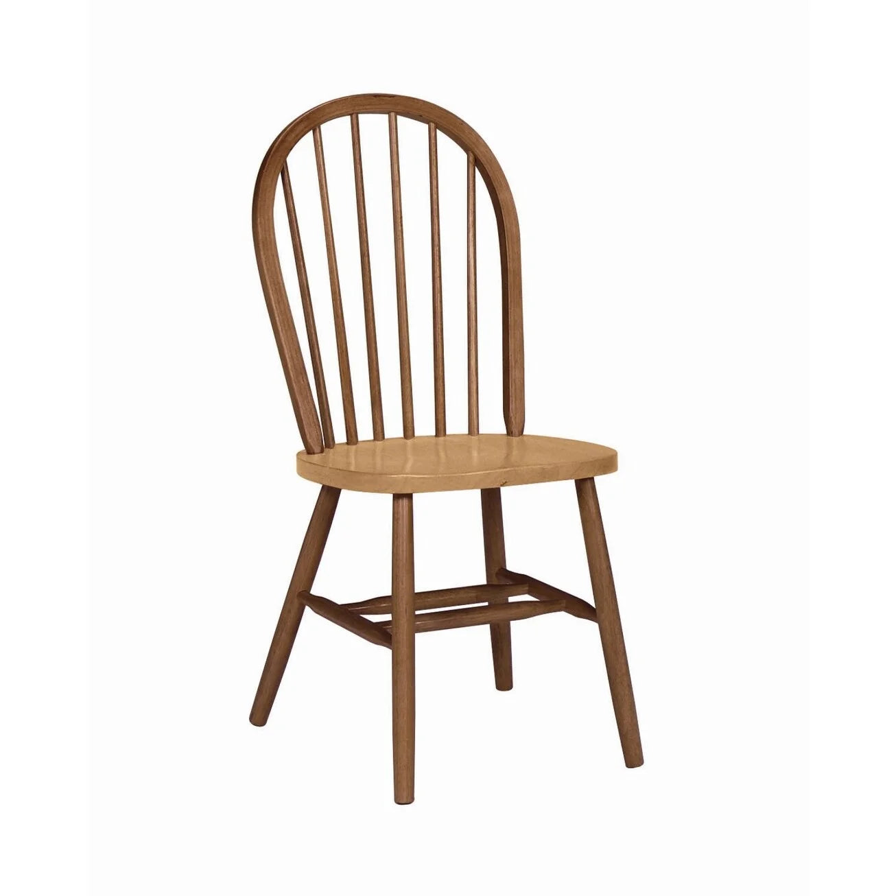 Windsor Spindle Back Solid Wood Dining Chair White/Natural H7712