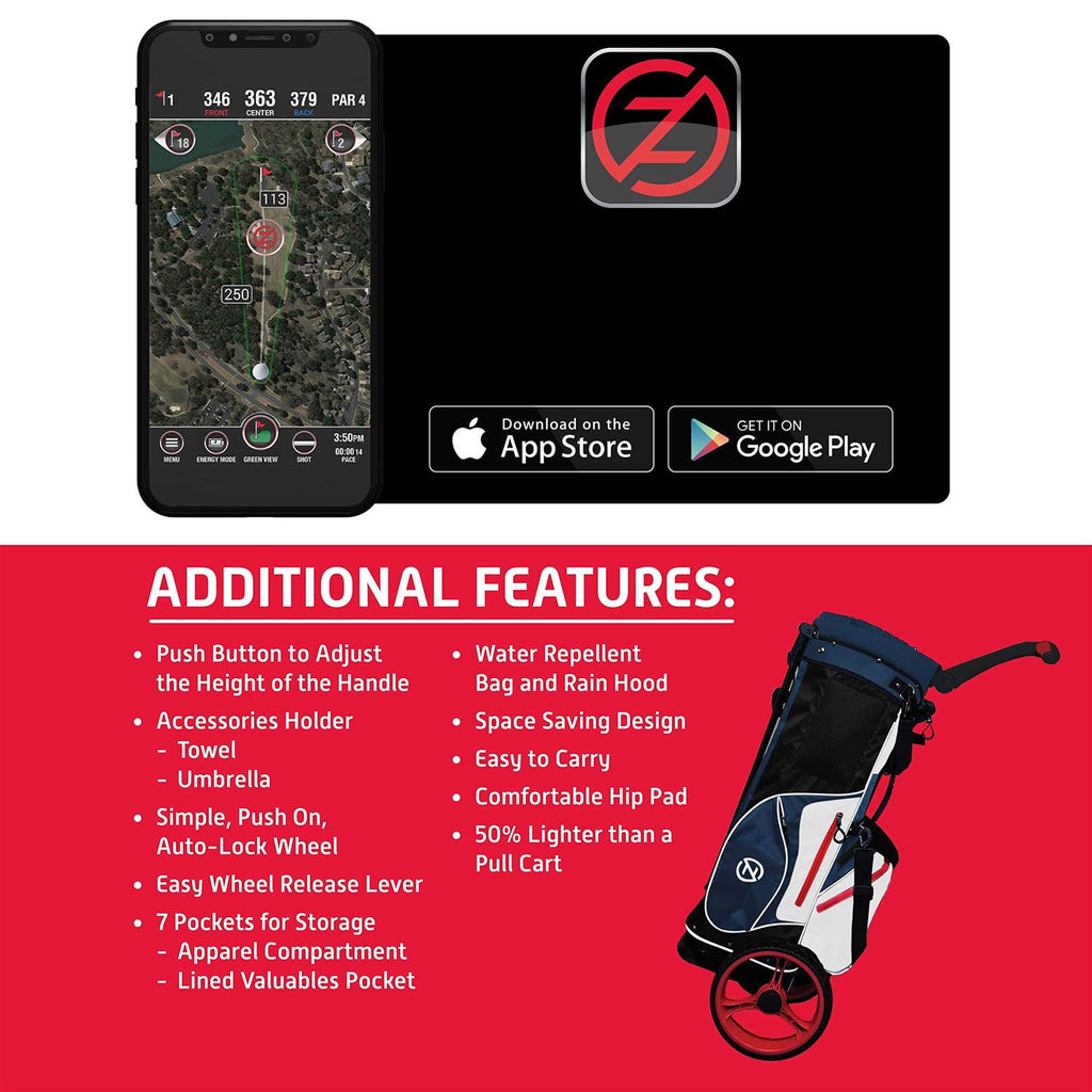Golf Push Cart Stand Bag a7