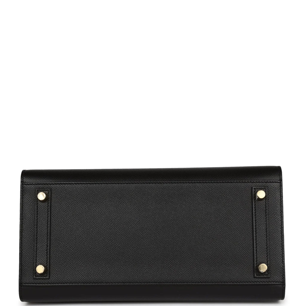 Birkin Sellier 30 Black Epsom Gold Hardware k7