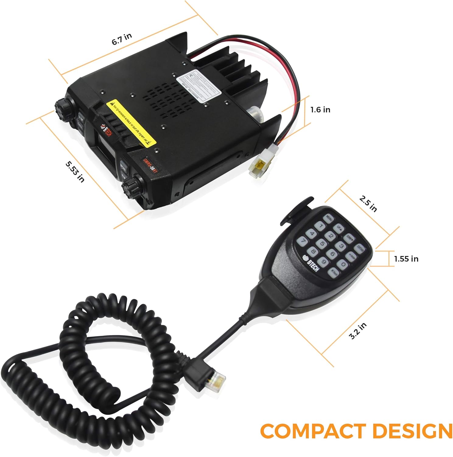 GMRS Two-Way Radio with Repeater Capable and Dual Band Scanning a7
