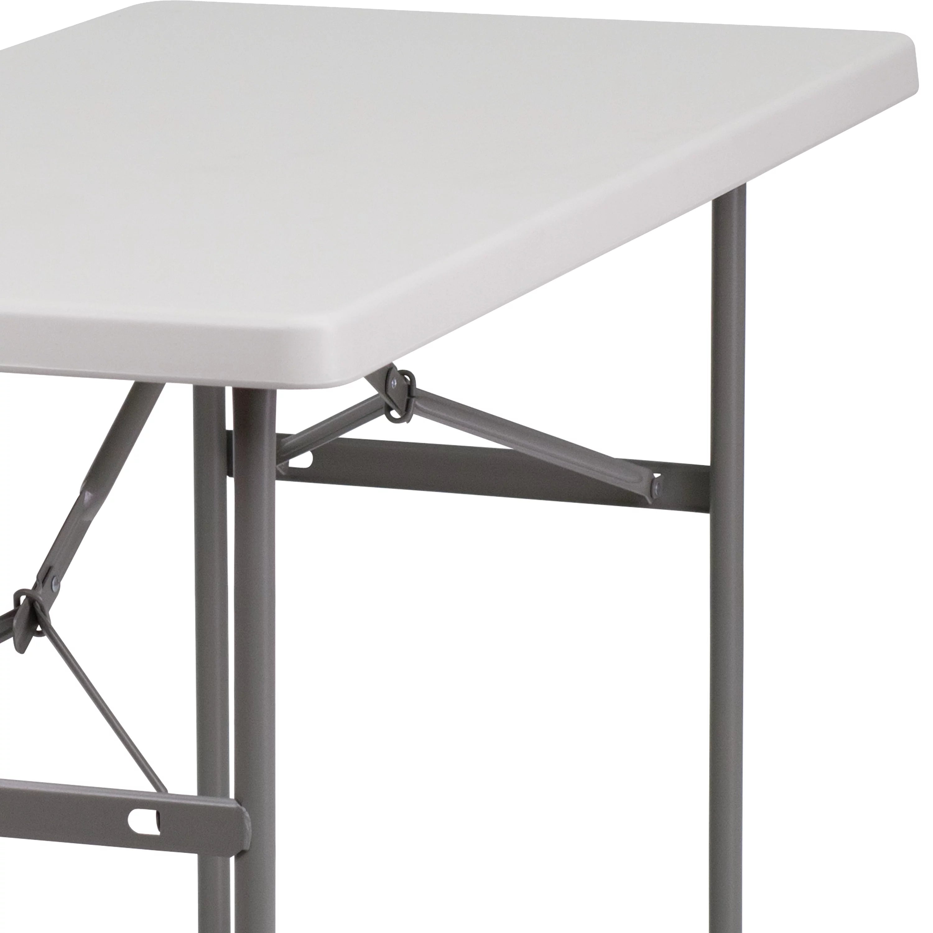 Flash Furniture 4-Foot Granite White Plastic Folding Table U771648