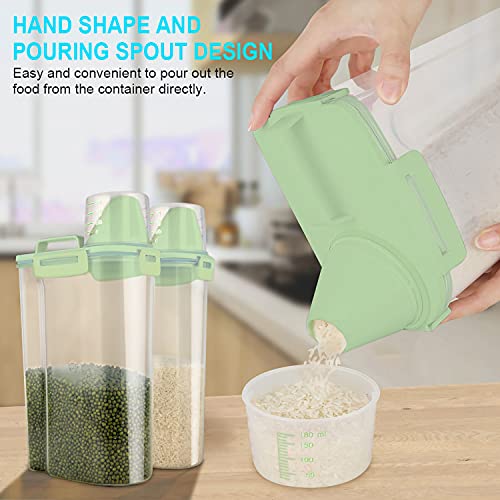 Rice Airtight Dry Food Storage Container with Pourable Spout and Measuring Cup S535730