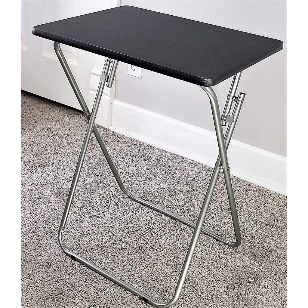 eHemco Folding TV Tray Tables, Black, Set of 2 T809