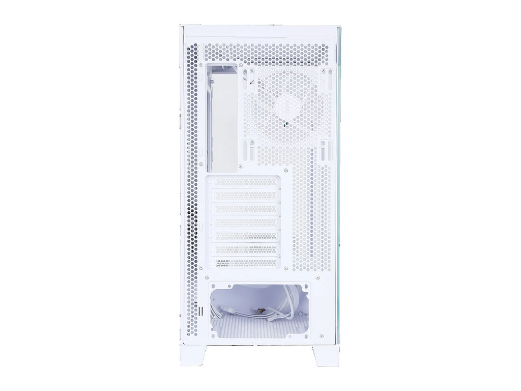 Sama Neview 2351 White Dual USB3.0 Type C Tempered Glass ATX Mid Tower Gaming Computer Case W792597