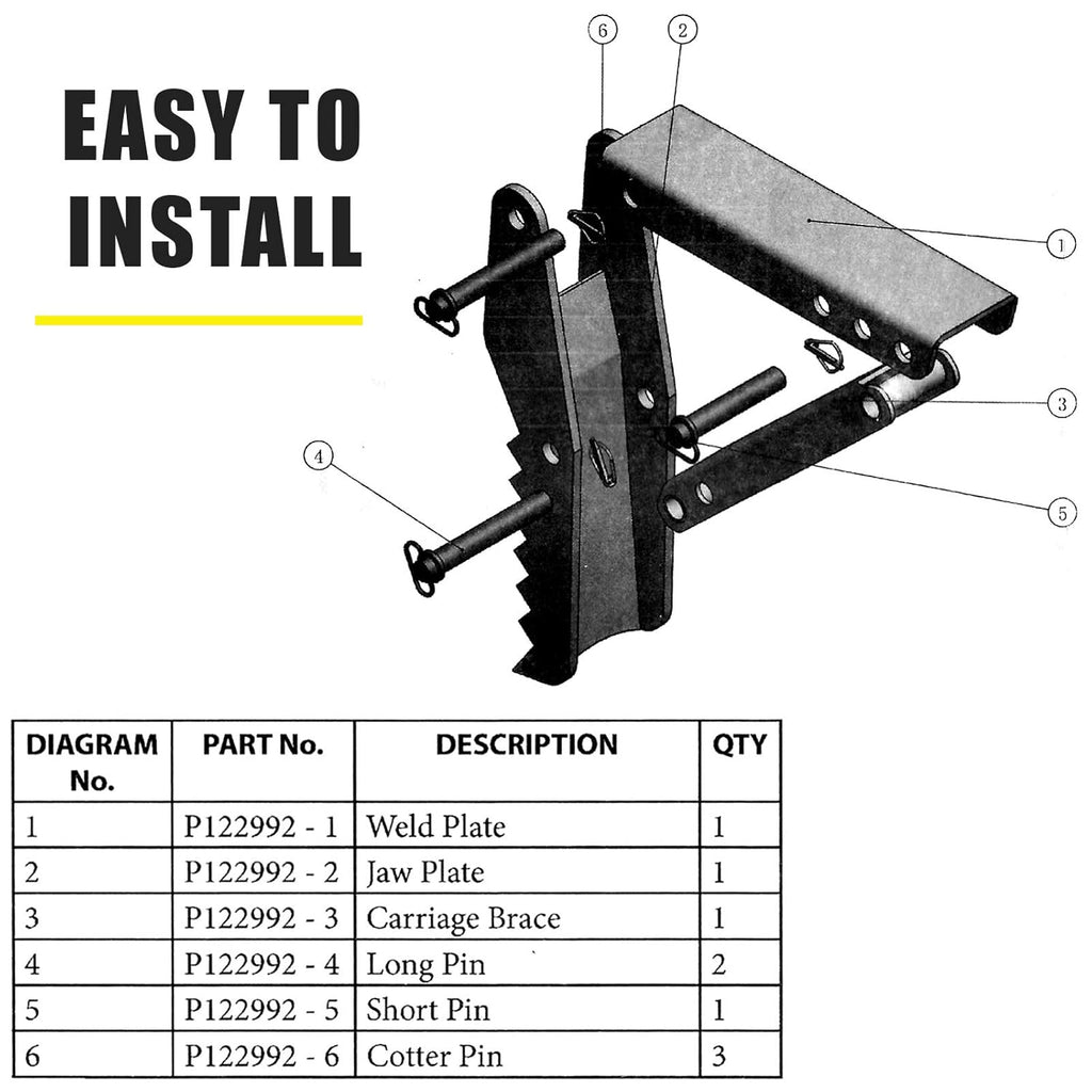 24 Backhoe Thumb 1/2 Steel Weld On Excavator Attachment k7