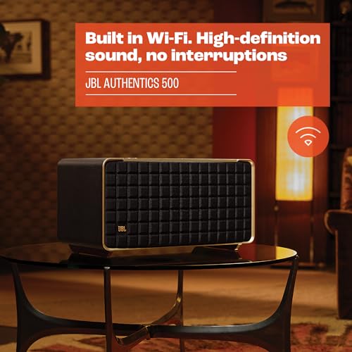 JBL Authentics 300 Retro Wireless Bluetooth/WiFi Home Speaker with Built-in Battery E620411