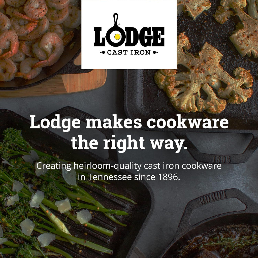 Lodge Cast Iron Chef Collection Skillet, Pre-seasoned - 8 in U888546