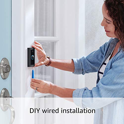 Ring Video Doorbell Wired, HD camera with two-way talk and motion detection L29620