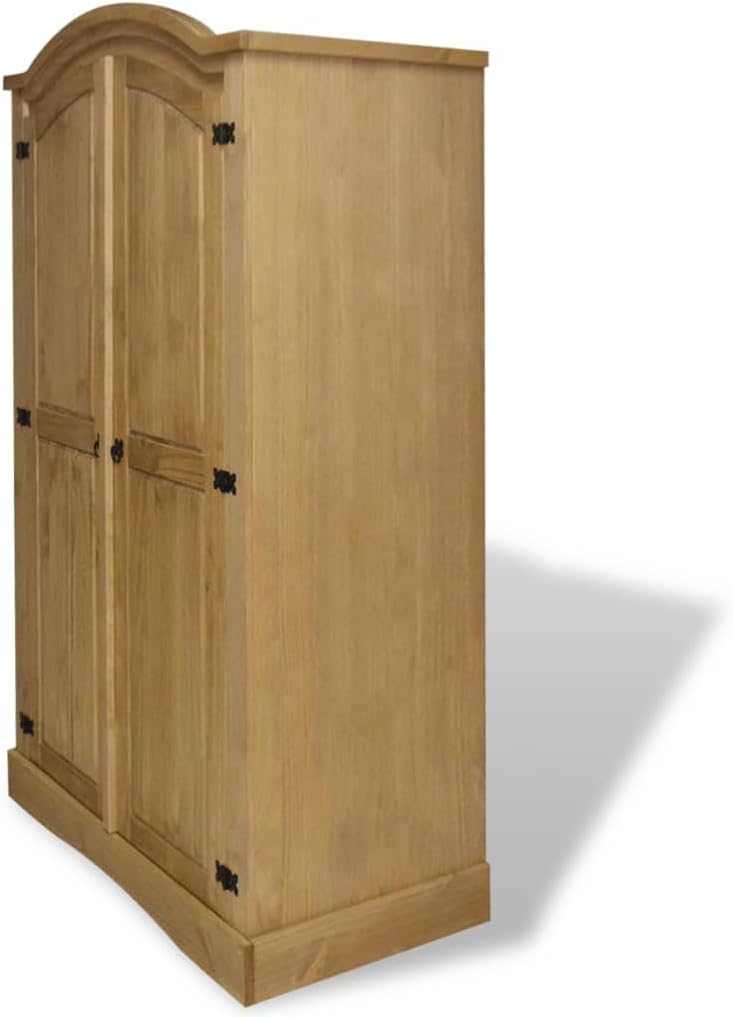 Wardrobe Mexican Pine Corona 2 Doors Solid Pinewood E239217