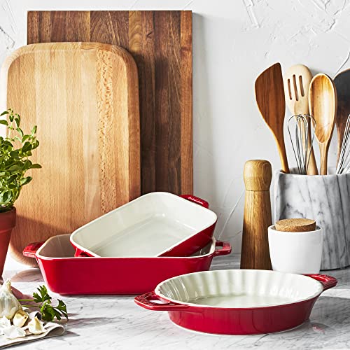 Staub Ceramic Baking Dish Set, 3pc, Cherry K370