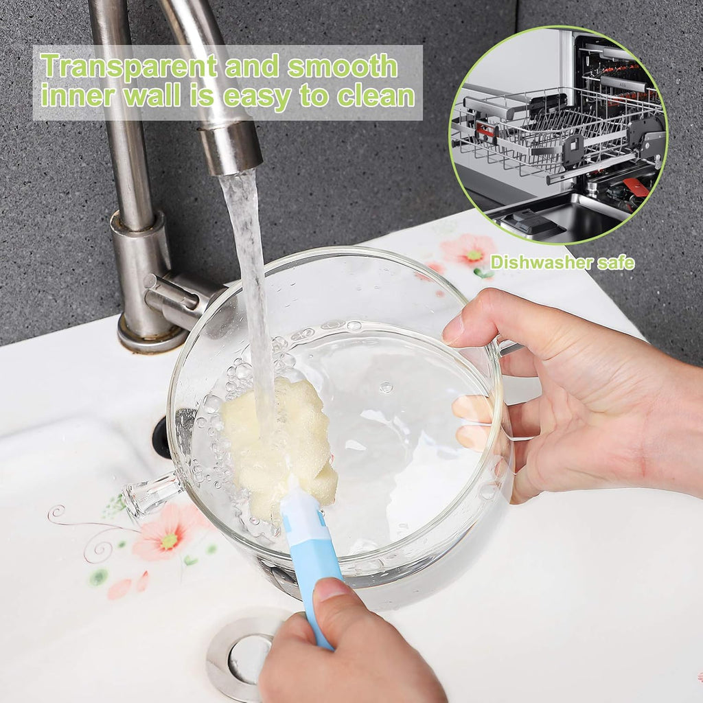 Glass Saucepan with Cover 1.5 Liter Heat Resistant Cookware k7