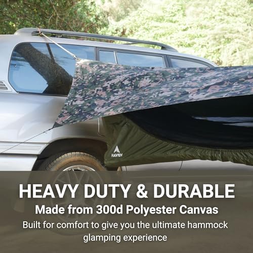 Haven Tents Lay Flat Hammock Tent with Mosquito Net, Insulated Pad and Rainfly M380