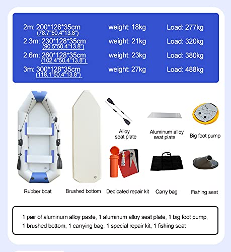 Adult Inflatable Kayak 9-Foot 4-Person Fishing Boat with Paddle E4474