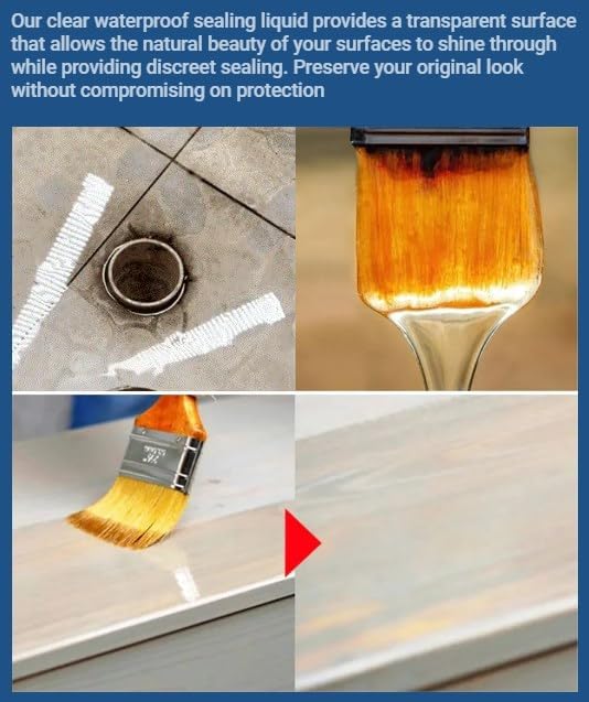 Invisible Waterproof Coating Seal Liquid, Transparent Anti-Leakage Glue (150ML, 2PCS) E52112