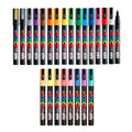Uni Posca Paint Marker Full Range Bundle Set , Mitsubishi Poster Colour All Color Marking Pen Fine Point PC3M 24 Colours