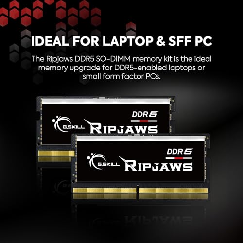 G.SKILL Ripjaws DDR5 SO-DIMM 64GB (2x32GB) 5600MT/s Laptop Memory S69457