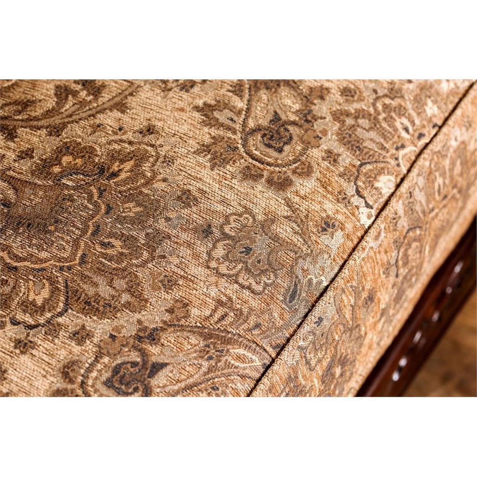 Furniture of America Rhodes Chenille Sofa Gold Bronze I6302