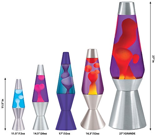 Lava Lamp with Purple Wax in Blue Liquid a7