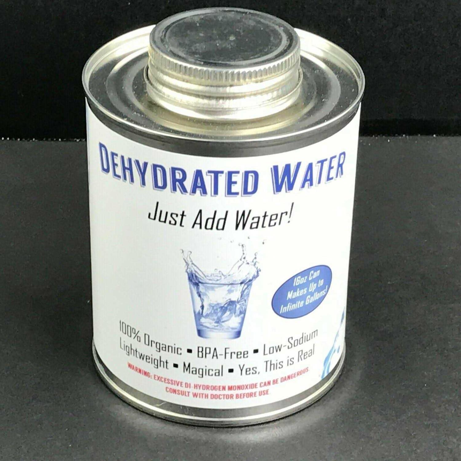 Dehydrated Water 16oz Can Camping Survival Supply Gag Gift a7