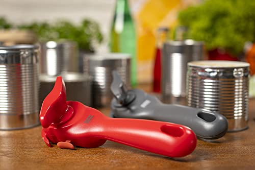 Kuhn Rikon Deluxe Auto Safety LidLifter Can Opener, Red and Silver U438