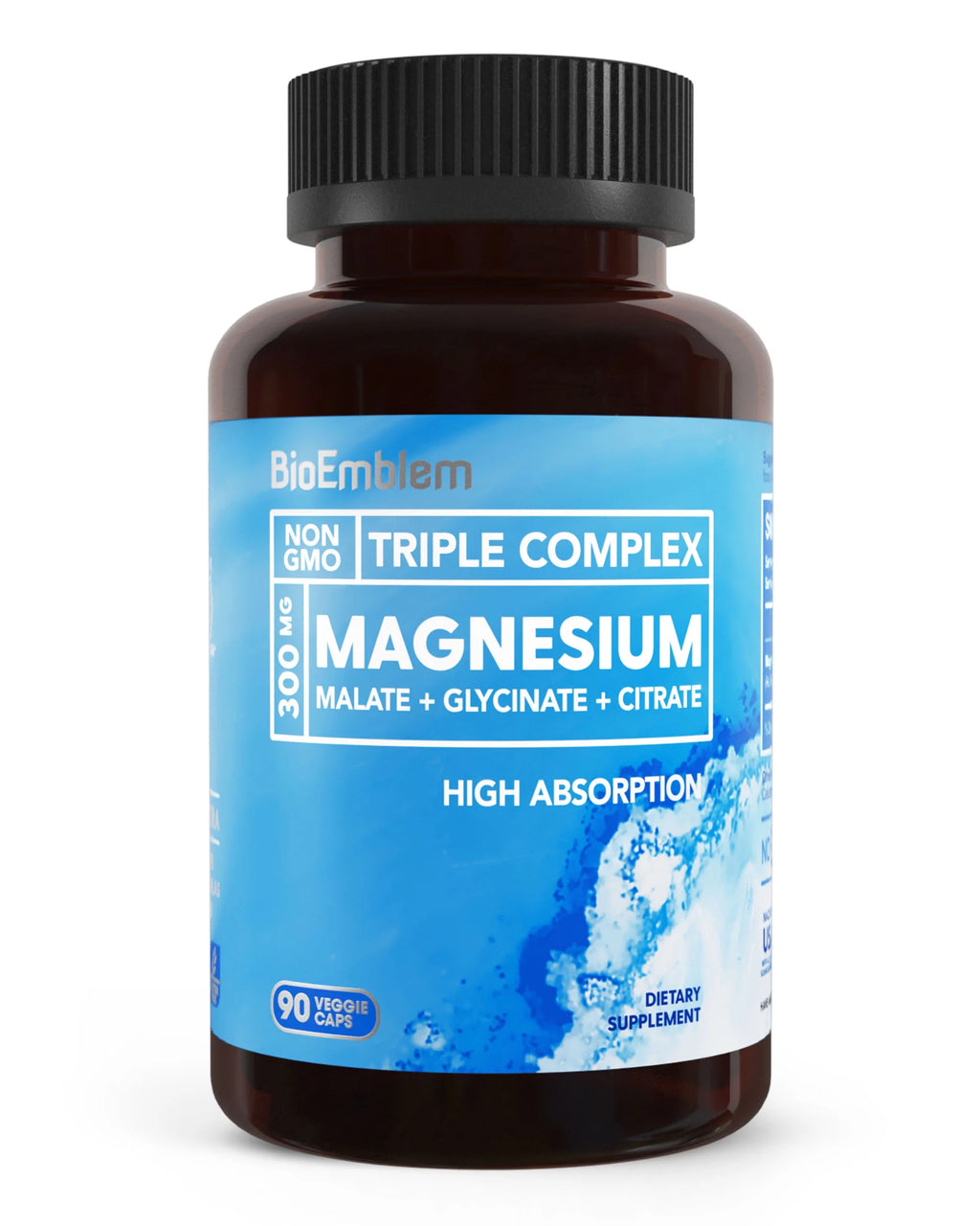 BioEmblem Triple Magnesium Glycinate Malate Citrate with Antarctic Krill Oil I413