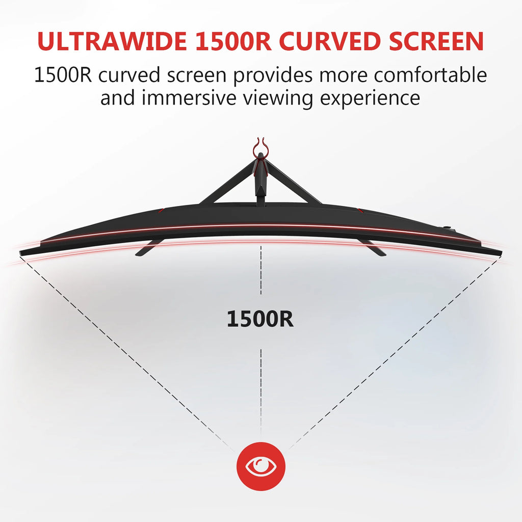Z-EDGE UG27P 27-Inch Curved Gaming Monitor 240Hz 1ms Full HD V735