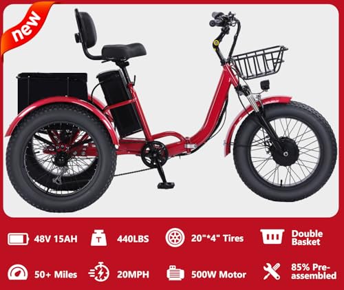 Electric Tricycle 3 Wheel Bike for Adults a7