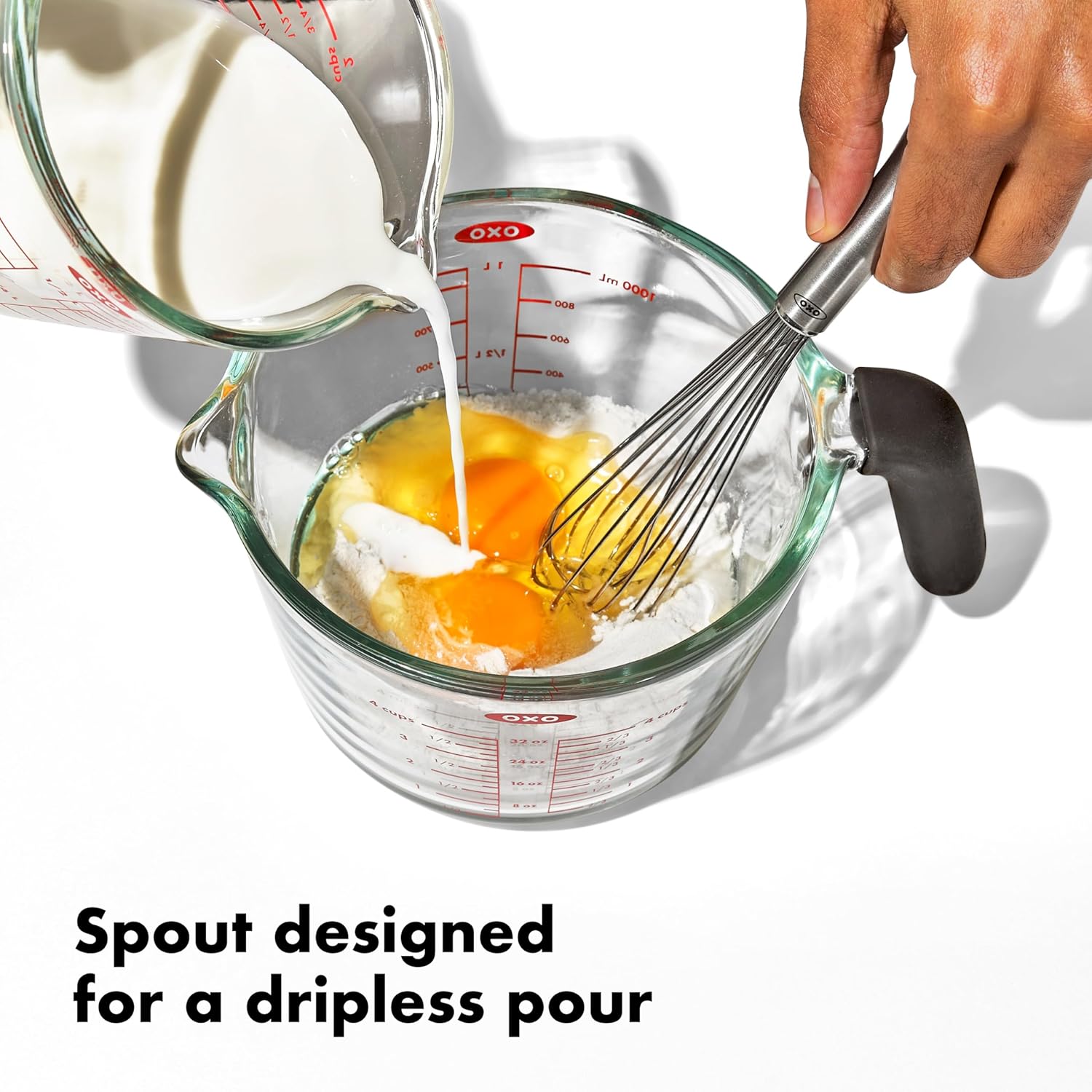 OXO 2 Cup Glass Measuring Cup with Lid M91194