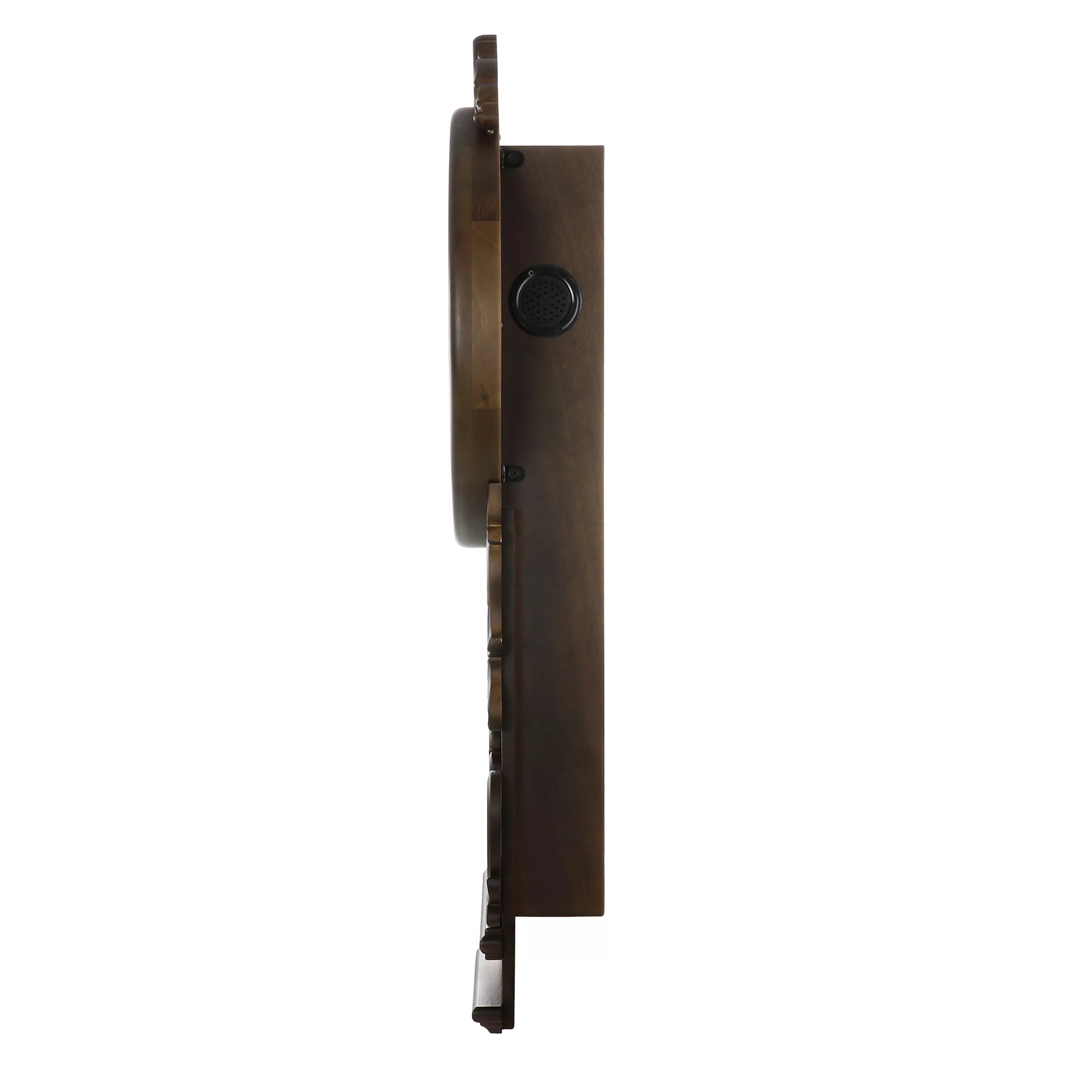 Bedford Clock Collection Chestnut Chiming Pendulum Wall Clock H38220