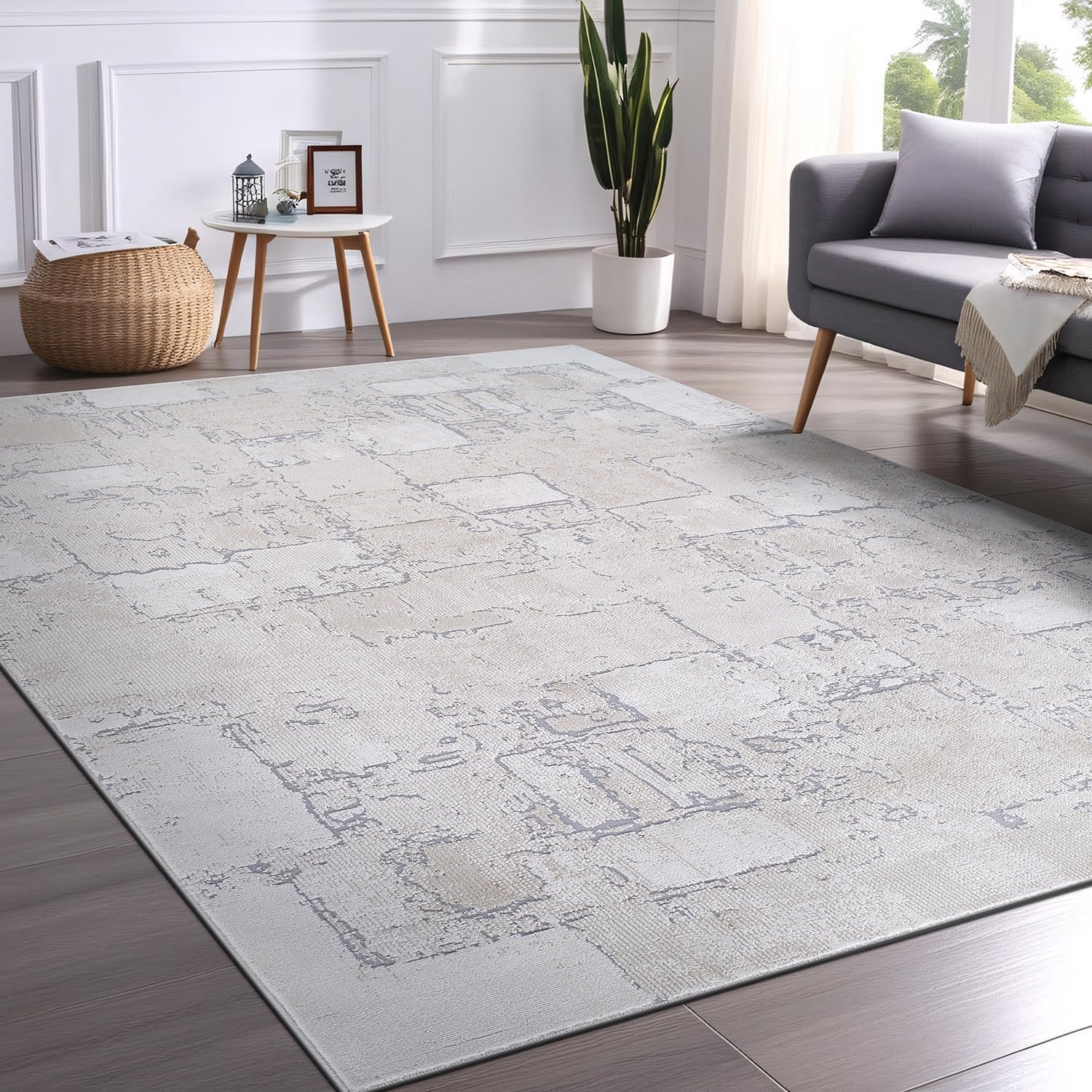 Beverly Rug 8x10 Vintage Area Rug, Beige H32093
