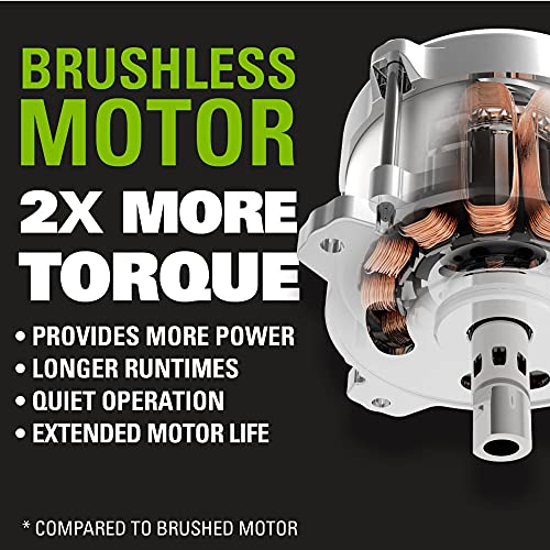 Cordless Brushless String Trimmer and Leaf Blower Combo with Battery Charger k7