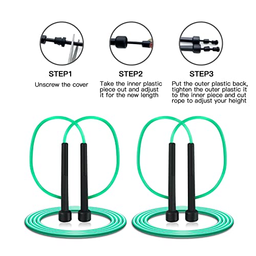 PVC Jump Rope for Cardio Fitness Adjustable 9 Feet a7