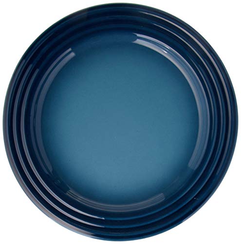 Le Creuset Stoneware Salad Plates, Set of 4, 8.5", Cerise Z37955