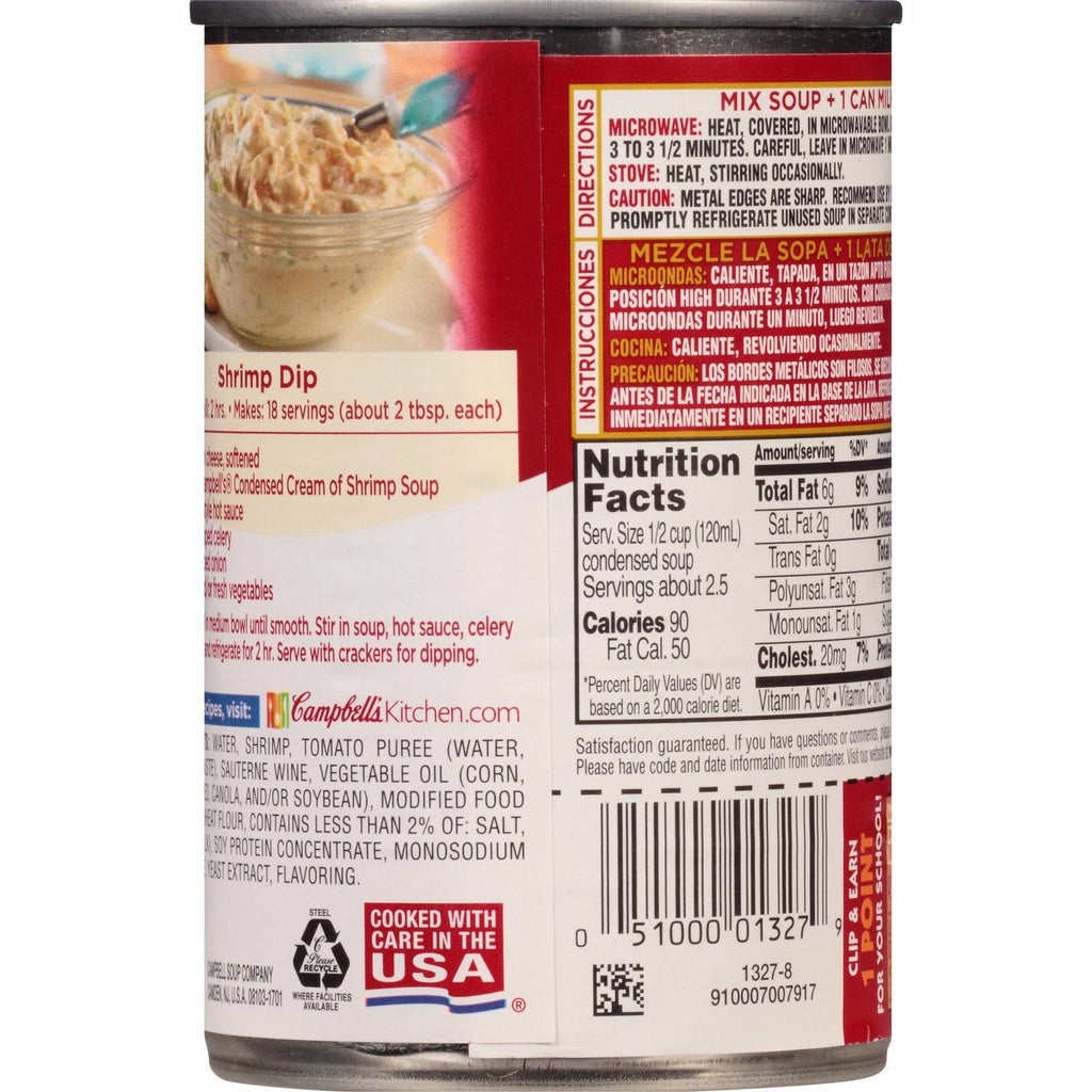 Cream of Shrimp Soup 10.5 oz Can Pack of 12 a7
