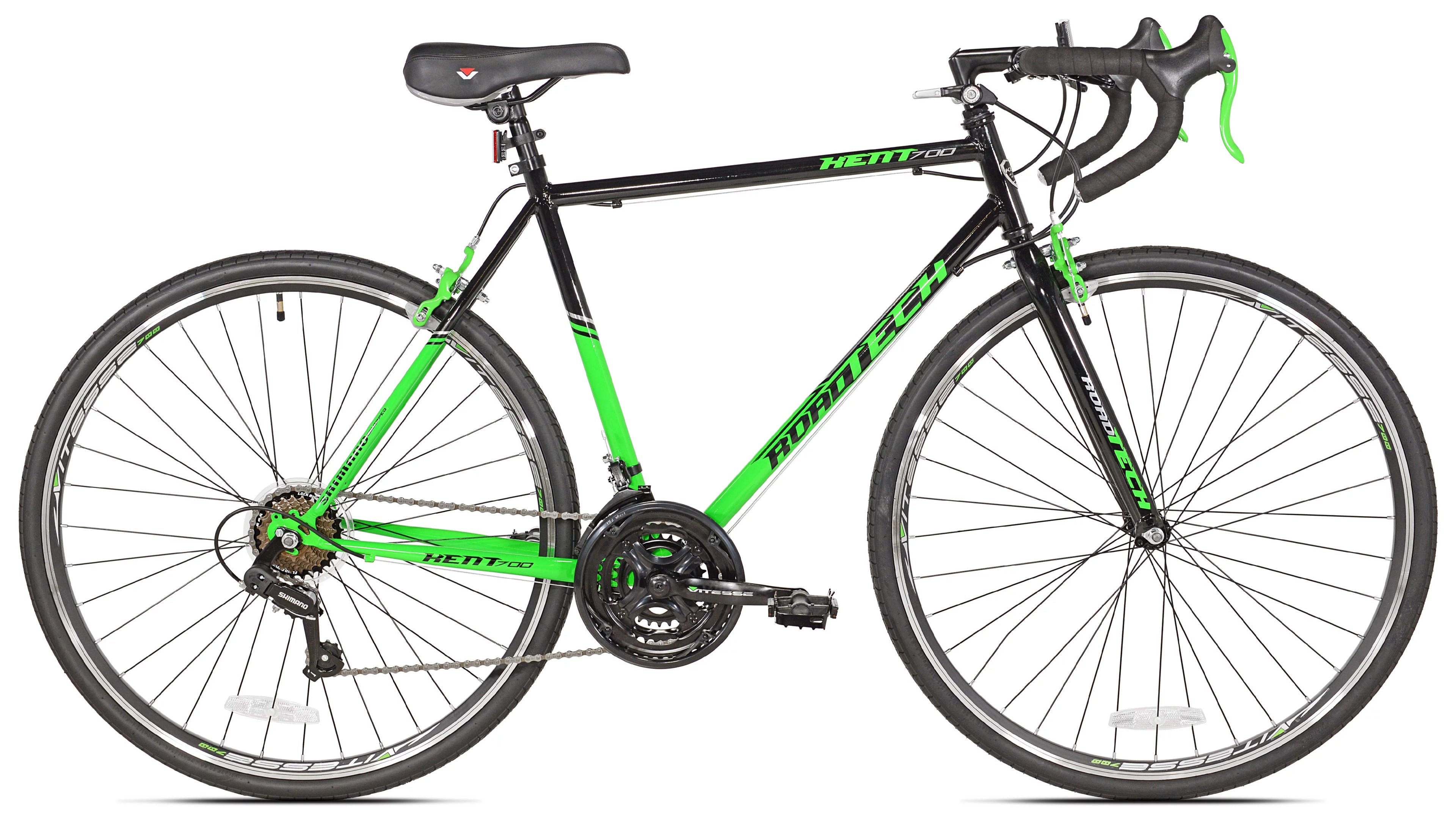 700c Road Bike Black Green k7