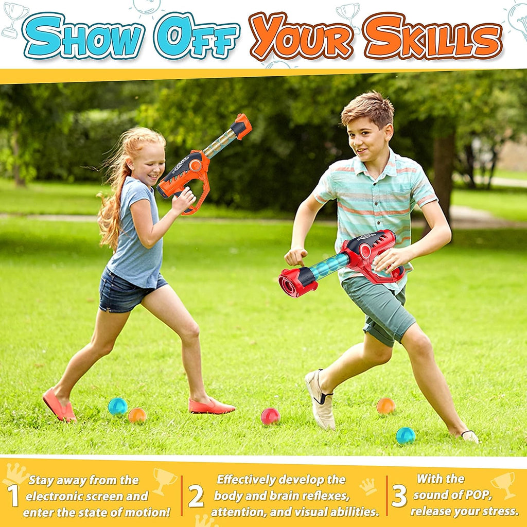 Foam Ball Popper Air Gun Toy for Kids Age 6-12 with 36 Foam Balls J4459