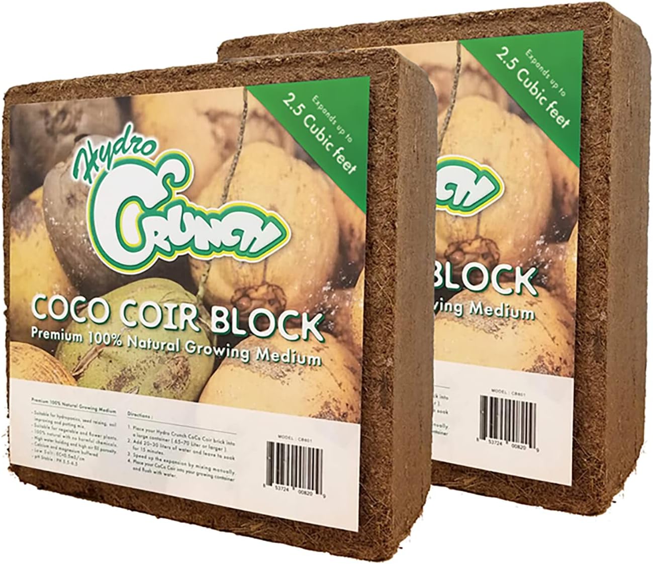 Coco Coir Block 2.5 Cubic Ft 2-Pack a7