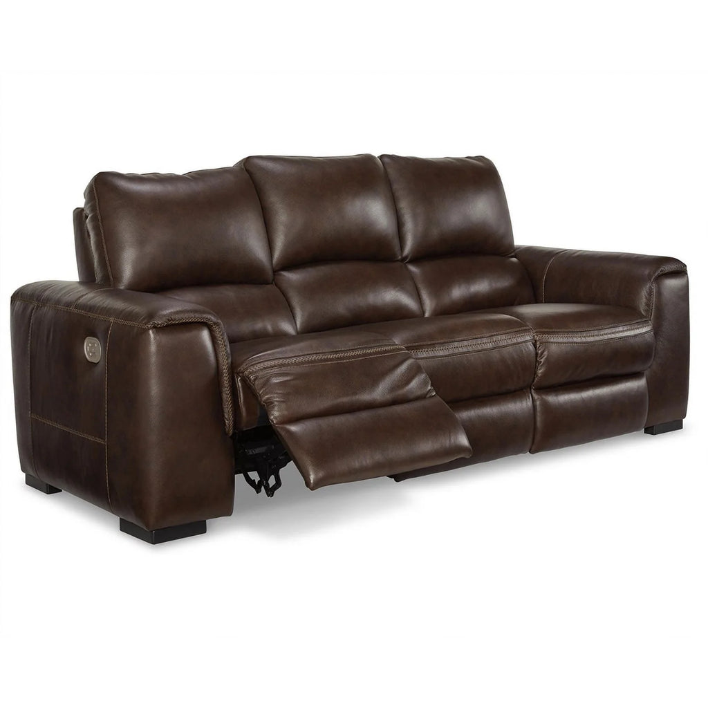Ashley Furniture Alessandro Leather Power Reclining Sofa with Headrest E2354