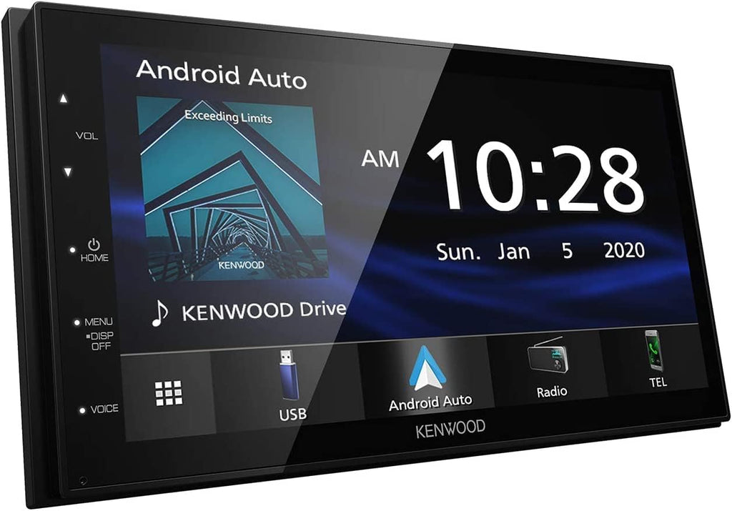 Kenwood DMX4707S 6.8" Capacitive Touchscreen Digital Multimedia Receiver with Apple CarPlay & Android Auto and CMOS-230 Rearview Camera G3508