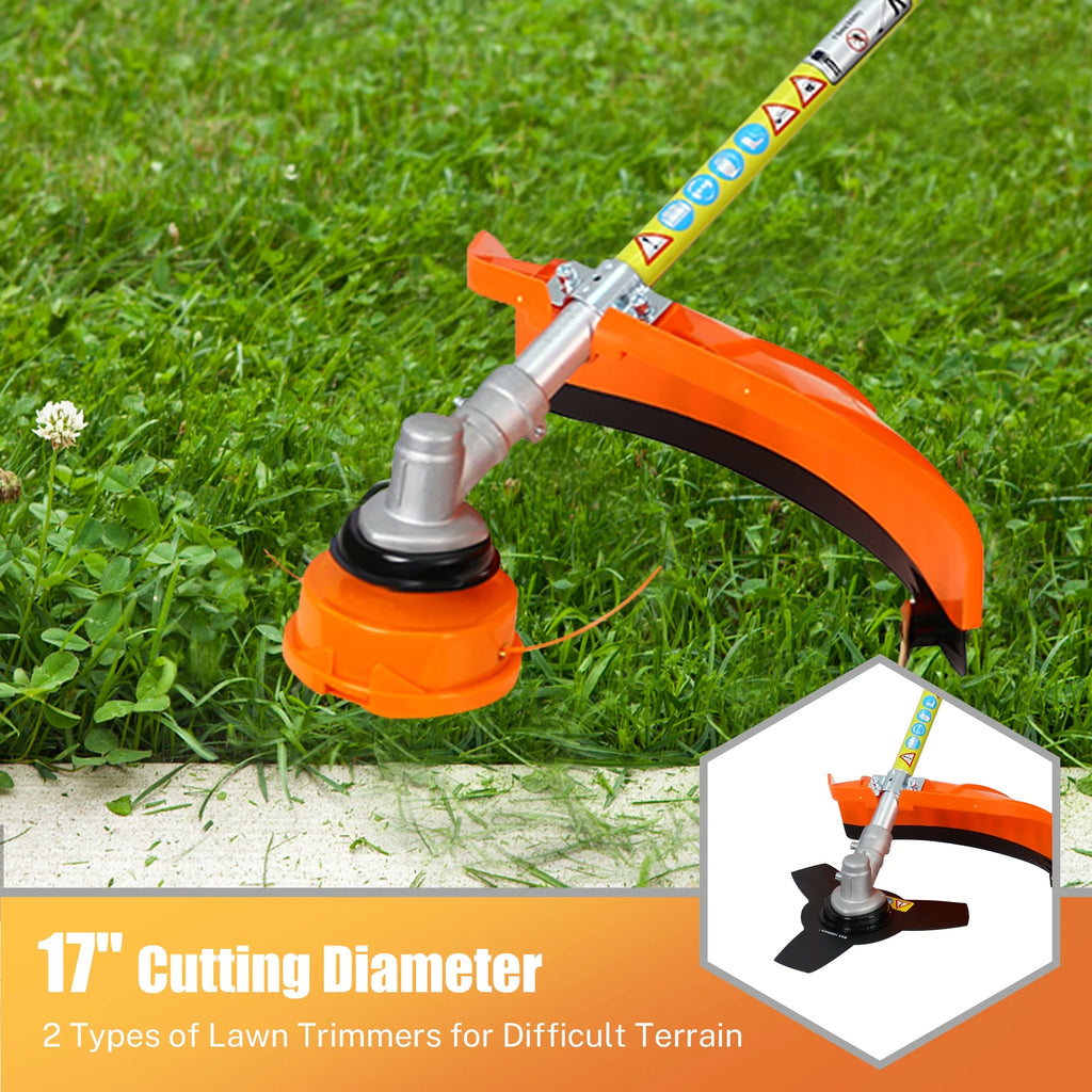 Sesslife 52CC 2-Cycle 4-in-1 Gas Grass Trimmer with Pole Saw, Hedge Trimmer & Brush Cutter C8616