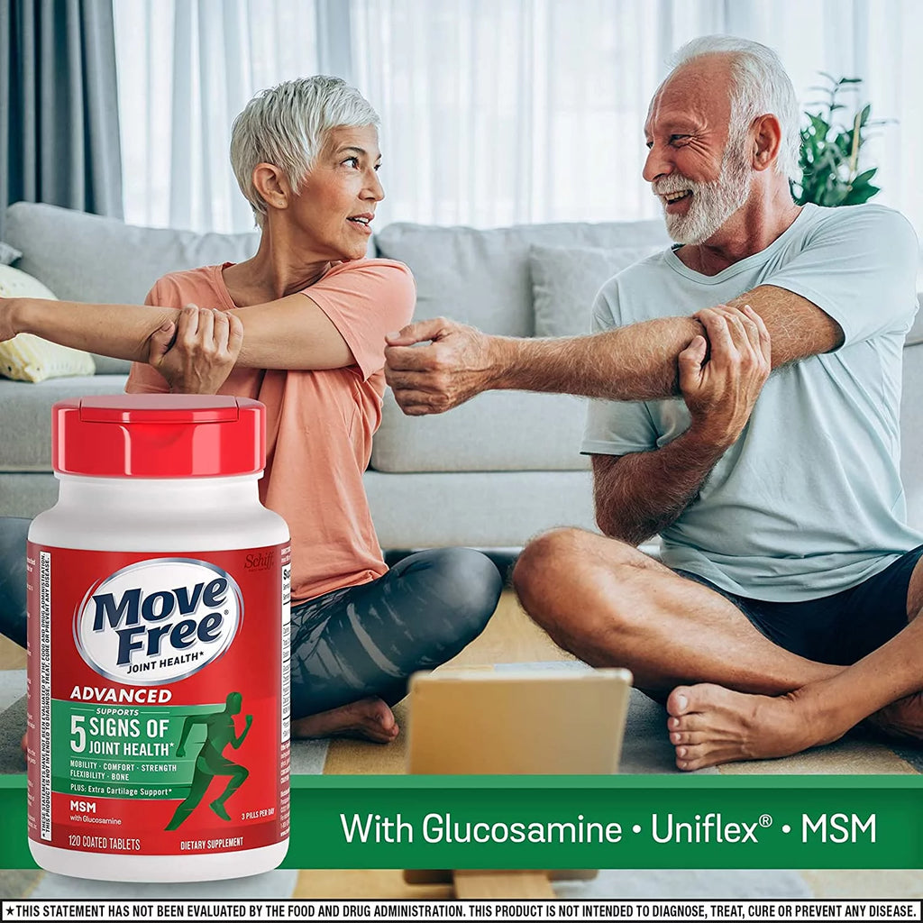 Advanced Glucosamine Chondroitin MSM Joint Support Supplement, Coated Tablets, 120ct E21972