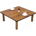 N/A Japanese-Style Square Folding Tea Coffee Table, Adjustable Low Table for Sitting on The Floor, for Tatami Sitting on The Floor Bedroom,70 * 70cm