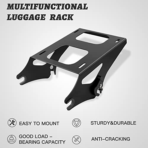 Detachable Tour Pack Luggage Rack for Harley Davidson Touring 2014-2021, Black F339