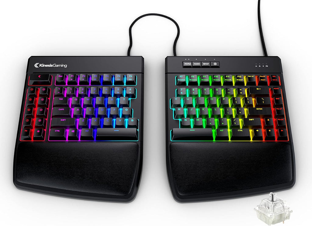 Mechanical Keyboard RGB Split MX Brown q7k