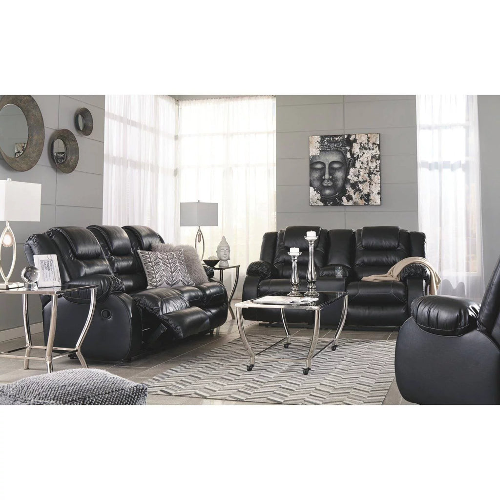 Signature Design by Ashley Vacherie Reclining Loveseat, Chocolate P144441