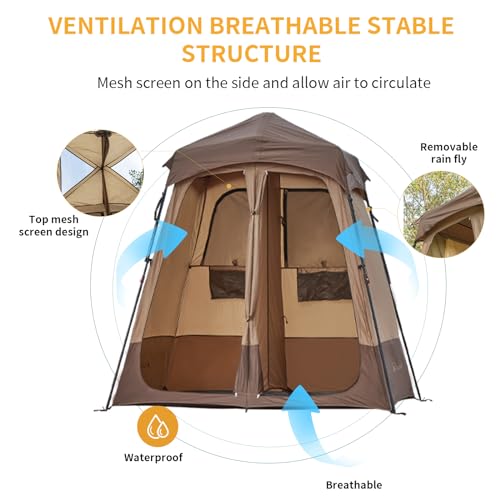 Portable Outdoor Shower Tent with Privacy Shelter k7p