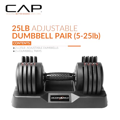 CAP Barbell ADJUSTABELL Adjustable Round Dumbbell Weights G67342